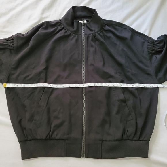 CAbi Chance Zip Up Bomber Jacket Black Small - Picture 8 of 10